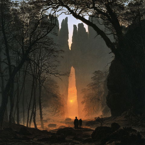 Caspar David Friedrich style (Painters), Midjourney V8.2