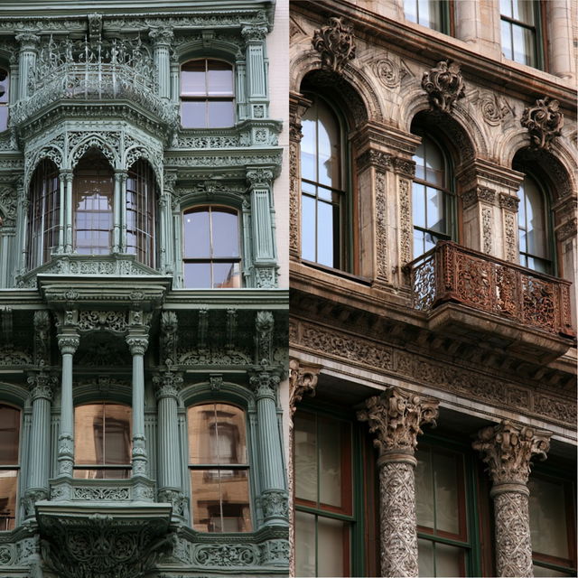 Cast-iron architecture style, Midjourney V8.2, render 3 of 4