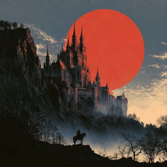 Castlevania style, Midjourney V8.2, render 4 of 4