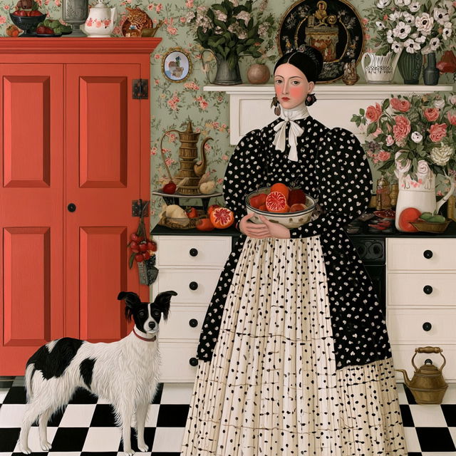 Catherine Holman style, Midjourney V8.2, render 2 of 4