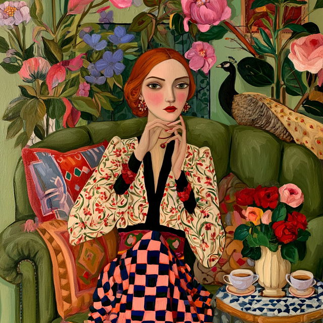 Catherine Nolin style, Midjourney V8.2, render 1 of 4