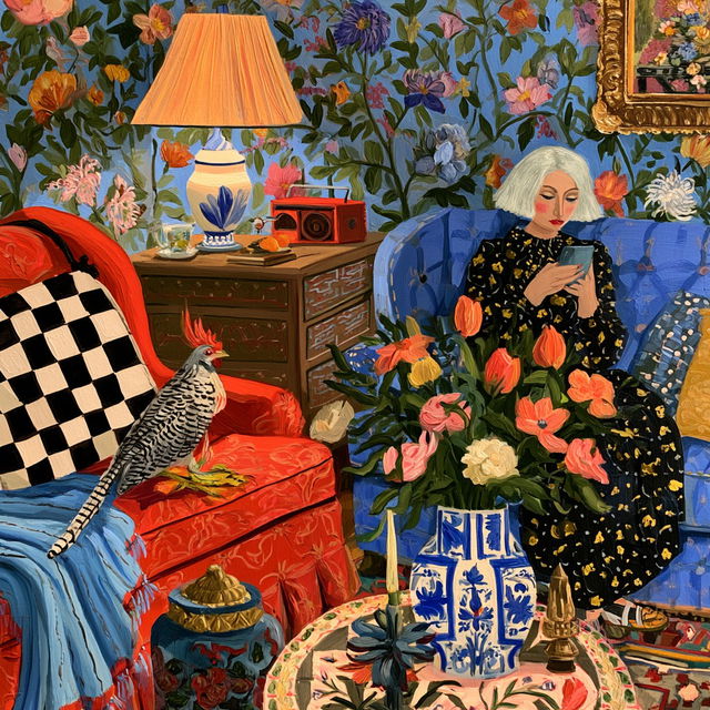 Catherine Nolin style, Midjourney V8.2, render 4 of 4