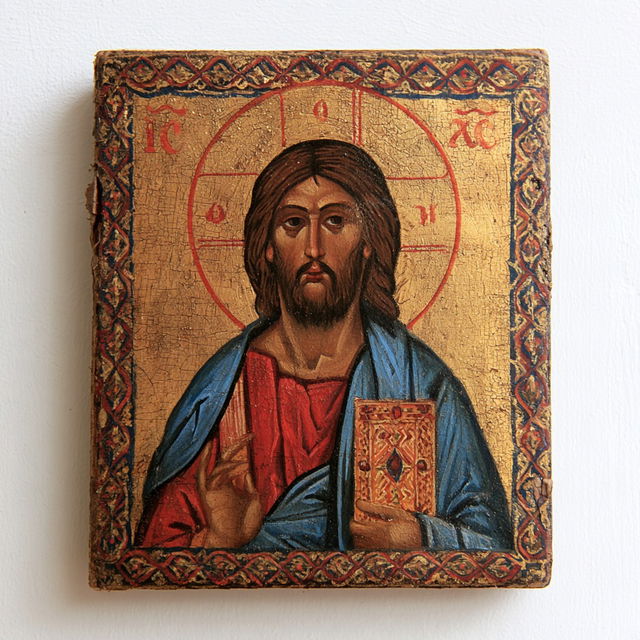 Catholic icon style, Midjourney V8.2, render 2 of 4