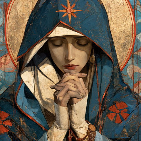 Catholic icon style (Genres), Midjourney V8.2