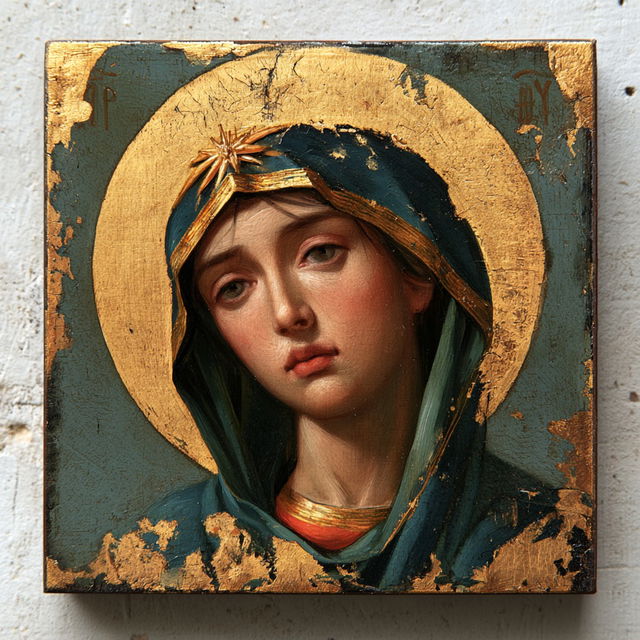 Catholic icon style, Midjourney V8.2, render 3 of 4