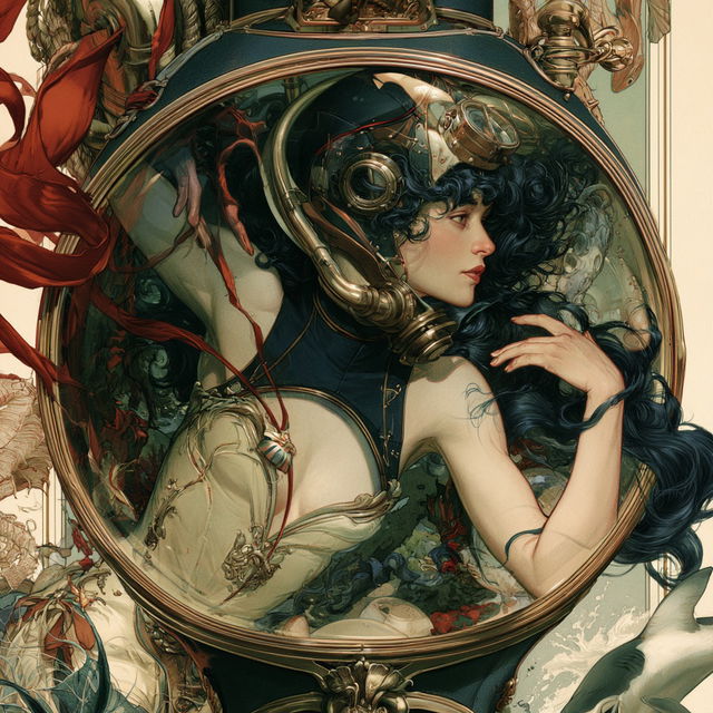 Mythopterica style, Midjourney V8.2, render 2 of 4