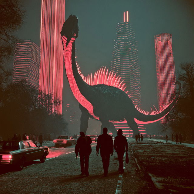 Vaporchrome Frontier style, Midjourney V8.2, render 2 of 4