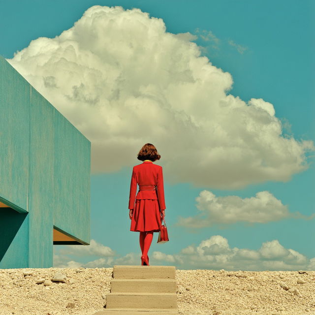 Turquoisecourt style, Midjourney V8.2, render 1 of 4