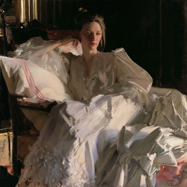 Cecilia Beaux style, Midjourney V8.2, render 4 of 4