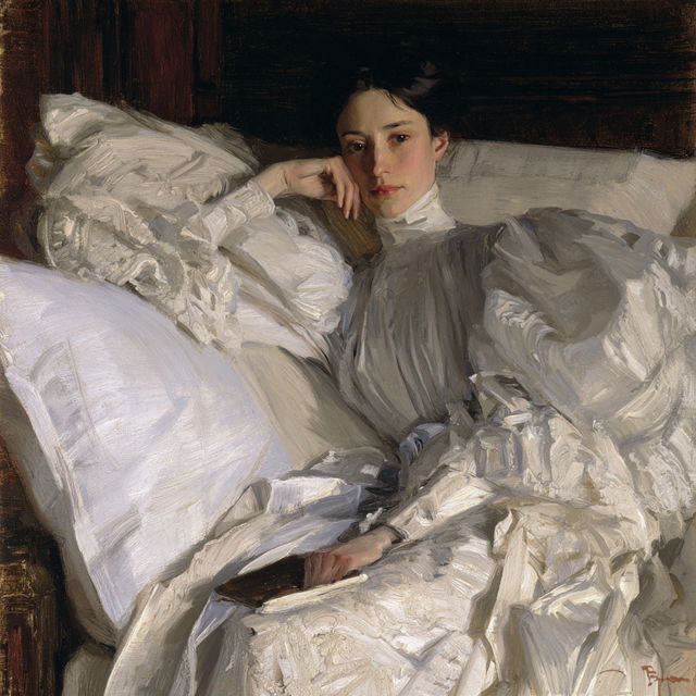 Cecilia Beaux style, Midjourney V8.2, render 3 of 4