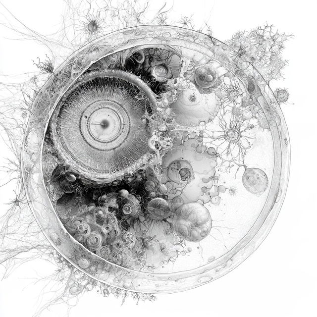 Cellular diagram style, Midjourney V8.2, render 1 of 4