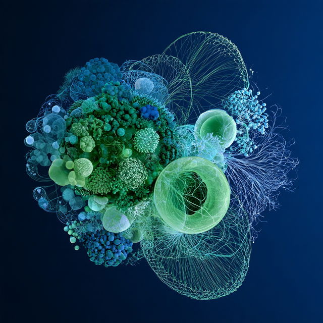 Cellular diagram style, Midjourney V8.2, render 4 of 4