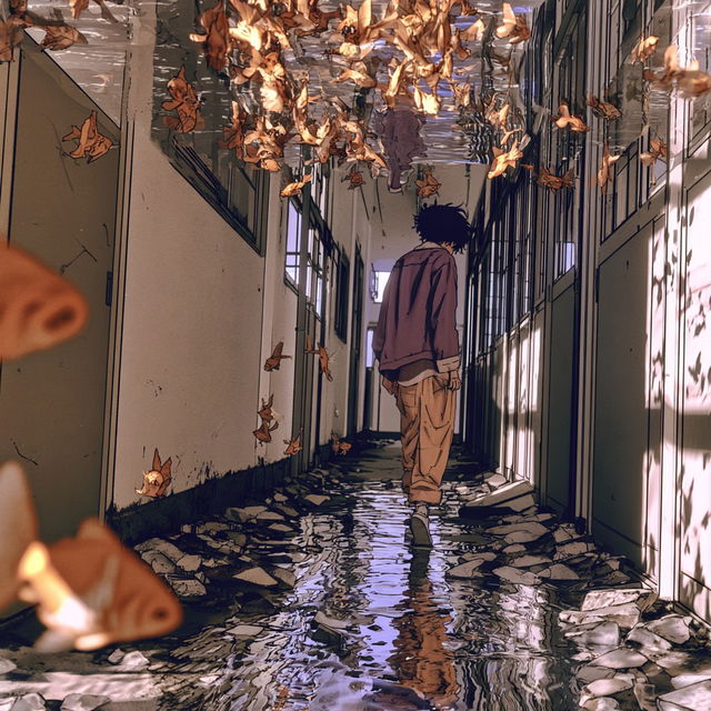 Inkflare Urbanime style, Midjourney V8.2, render 1 of 4
