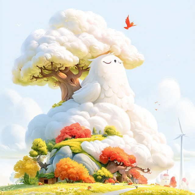 Marzipan Meadow Cartoons style, Midjourney V8.2, render 3 of 4