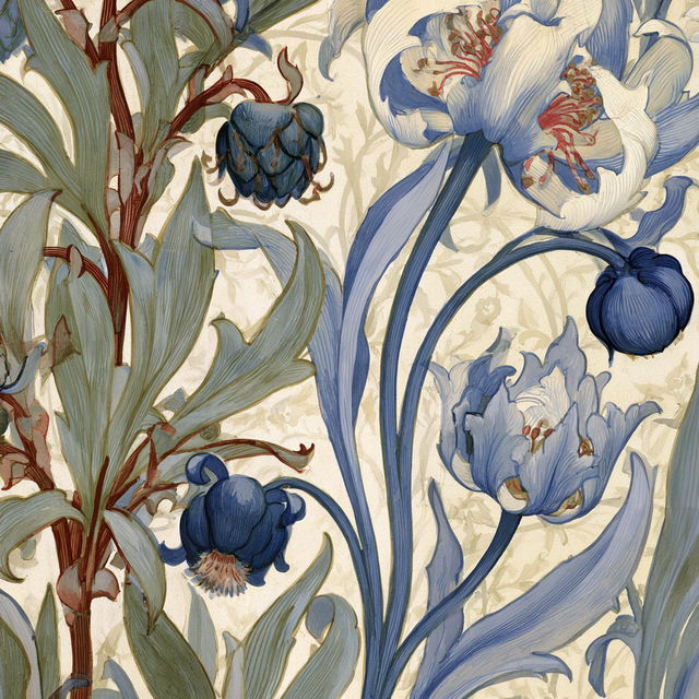 CFA Voysey style, Midjourney V8.2, render 4 of 4