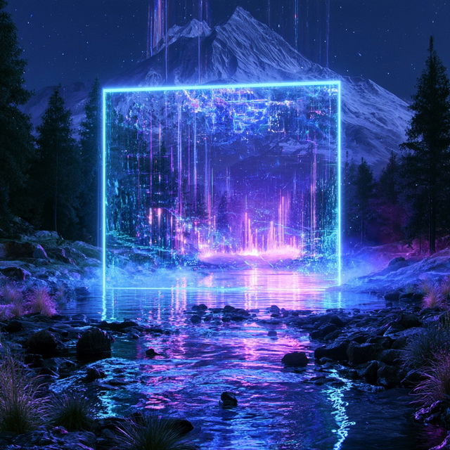 Neonforge Waters style, Midjourney V8.2, render 4 of 4