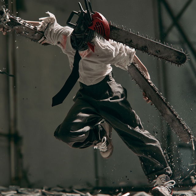 Chainsaw Man style, Midjourney V8.2, render 4 of 4