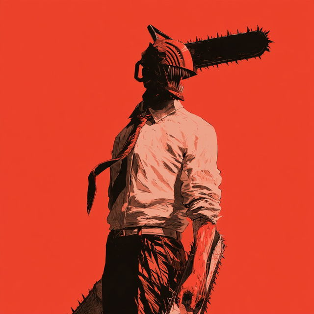 Chainsaw Man style, Midjourney V8.2, render 2 of 4