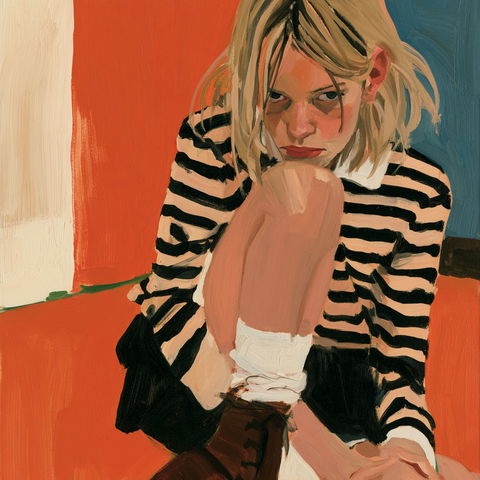 Chantal Joffe style (Painters), Midjourney V8.2