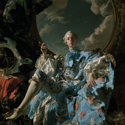 Charles-Andre van Loo style (Painters), Midjourney V8.2
