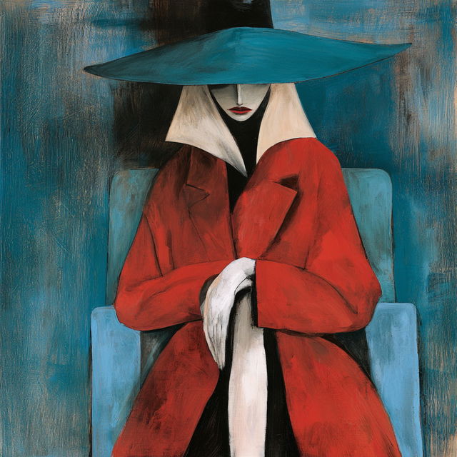 Charles Blackman style, Midjourney V8.2, render 2 of 4