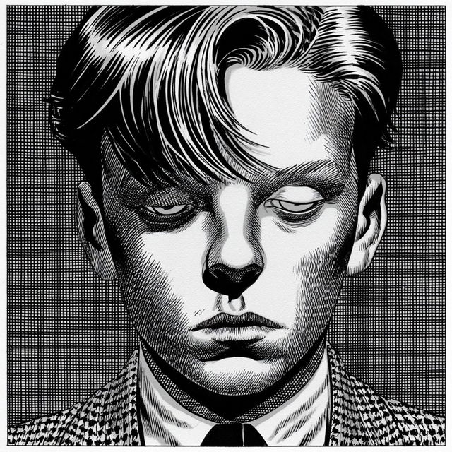 Charles Burns style, Midjourney V8.2, render 2 of 4