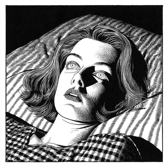 Charles Burns style, Midjourney V8.2, render 4 of 4