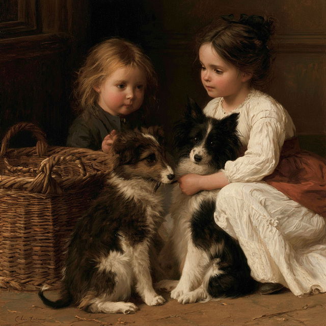 Charles Burton Barber style, Midjourney V8.2, render 4 of 4
