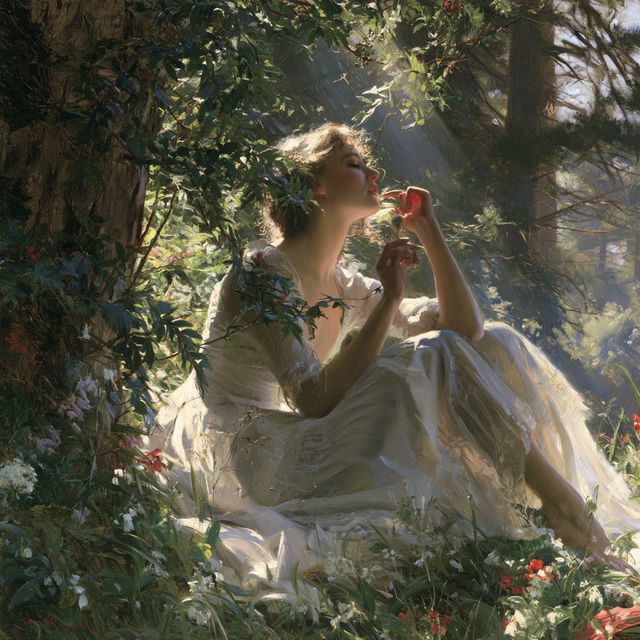 Charles Courtney Curran style, Midjourney V8.2, render 2 of 4