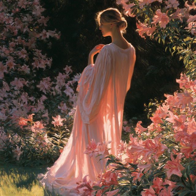 Charles Courtney Curran style, Midjourney V8.2, render 4 of 4