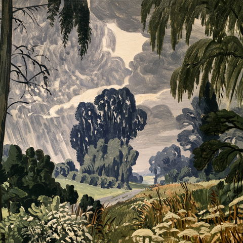 Charles E. Burchfield style (Painters), Midjourney V8.2