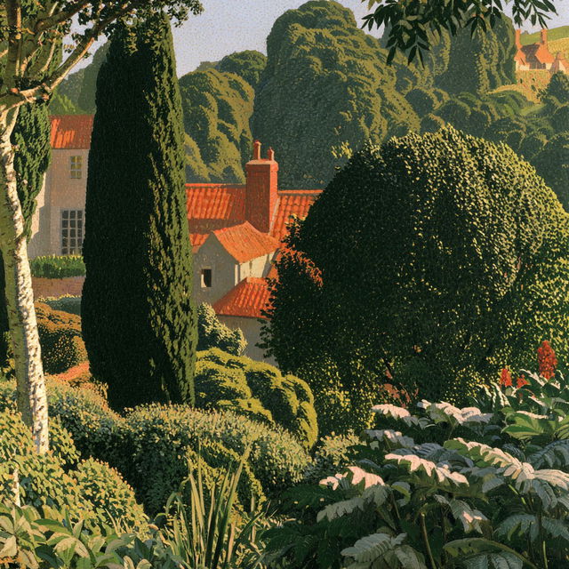 Charles Ginner style, Midjourney V8.2, render 4 of 4