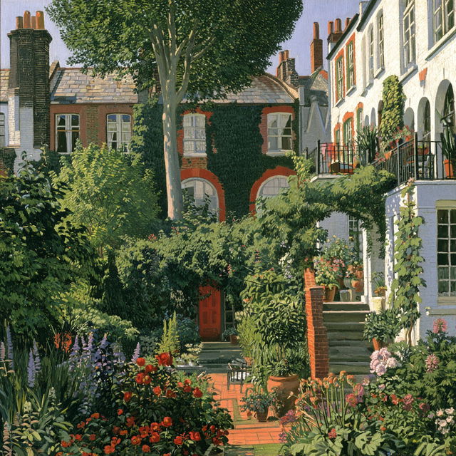 Charles Ginner style, Midjourney V8.2, render 3 of 4