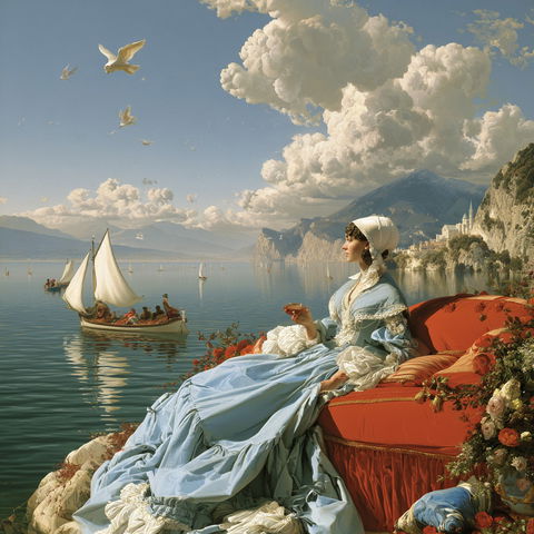 Charles Gleyre style (Painters), Midjourney V8.2