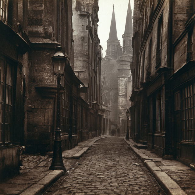 Charles Marville style, Midjourney V8.2, render 2 of 4