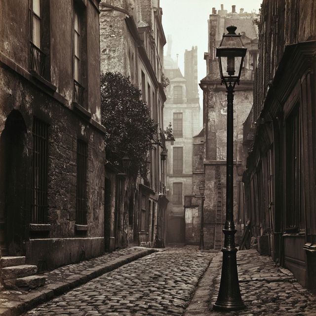 Charles Marville style, Midjourney V8.2, render 4 of 4