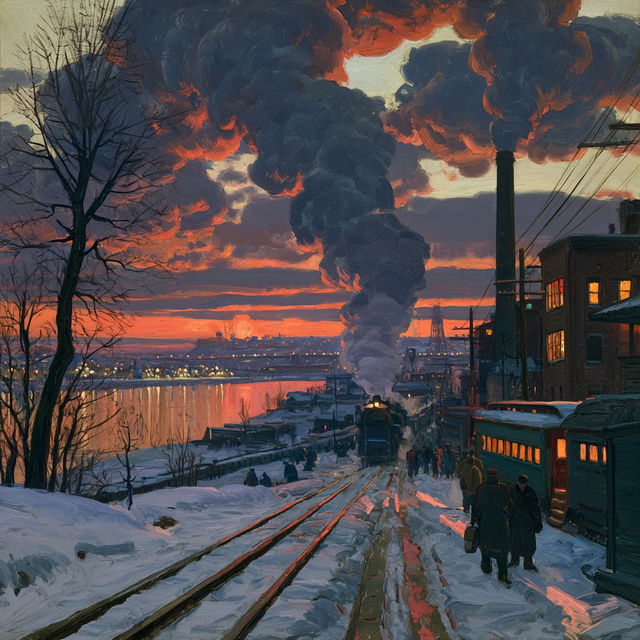 Charles Reiffel style, Midjourney V8.2, render 4 of 4