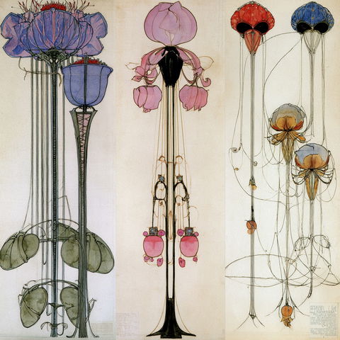 Charles Rennie Mackintosh style (Painters), Midjourney V8.2