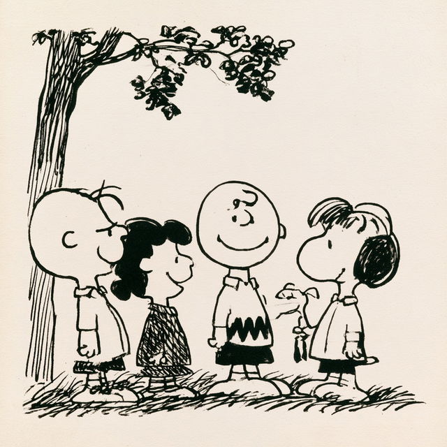 Charles Schulz style, Midjourney V8.2, render 4 of 4