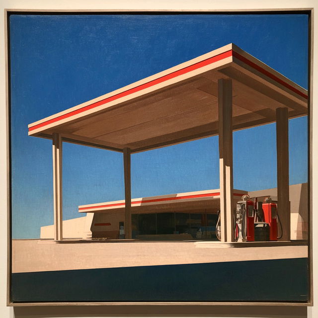 Charles Sheeler style, Midjourney V8.2, render 4 of 4