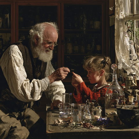 Charles Spencelayh style (Painters), Midjourney V8.2