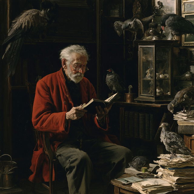 Charles Spencelayh style, Midjourney V8.2, render 3 of 4