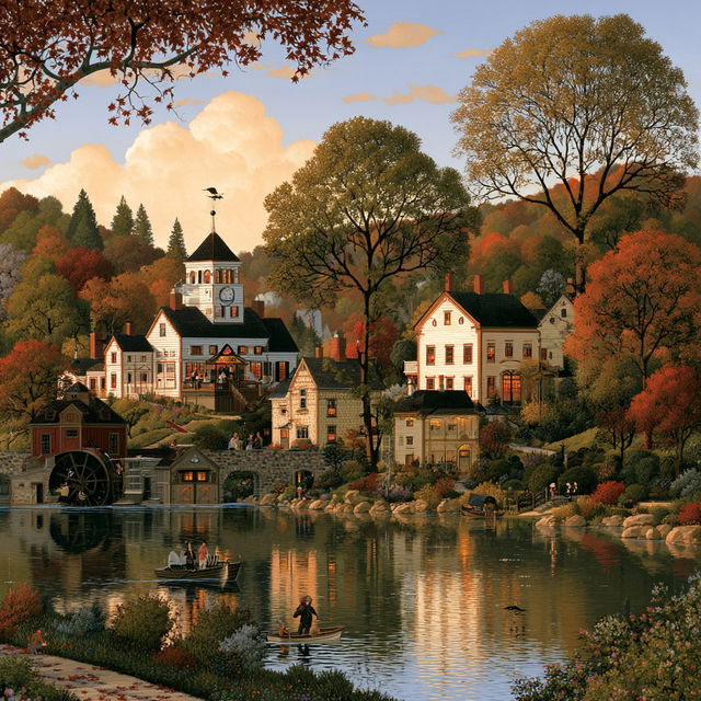 Charles Wysocki style, Midjourney V8.2, render 2 of 4