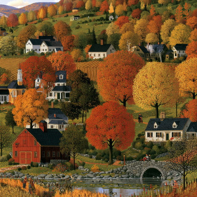 Charles Wysocki style, Midjourney V8.2, render 1 of 4