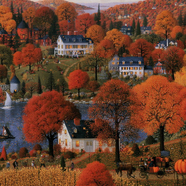 Charles Wysocki style, Midjourney V8.2, render 4 of 4