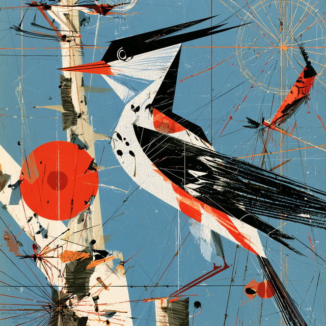 Charley Harper style, Midjourney V8.2, render 3 of 4