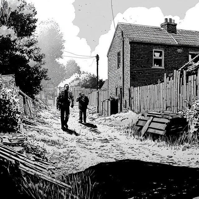 Charlie Adlard style, Midjourney V8.2, render 2 of 4
