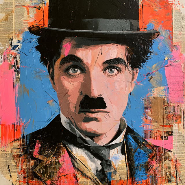 Charlie Chaplin style, Midjourney V8.2, render 4 of 4