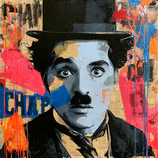 Charlie Chaplin style, Midjourney V8.2, render 3 of 4