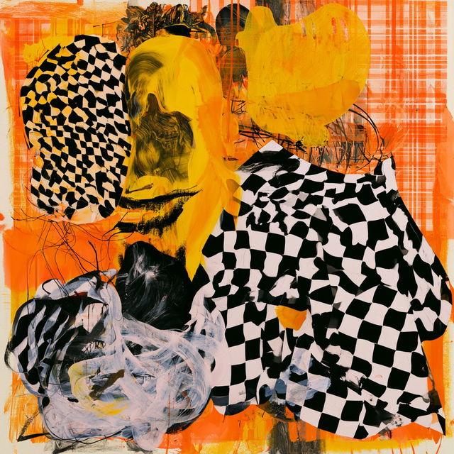 Charline von Heyl style, Midjourney V8.2, render 2 of 4